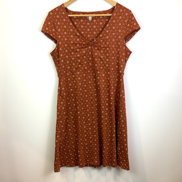Toad&Co Rust coloured Dress size L - Picture 2 of 7